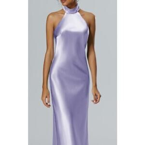 AW BRIDAL 6 S purple haze Mugwort bridesmaid prom formal maxi dress NEW b134